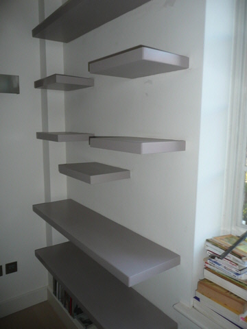 custom corner glass shelves