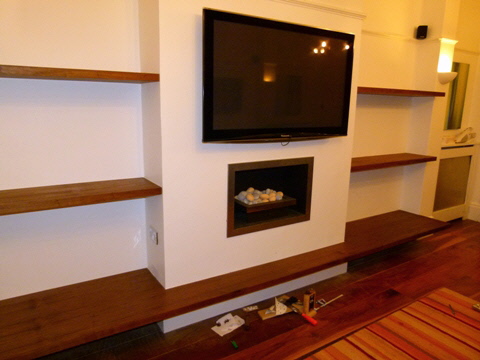 Upminster Walnut shelving