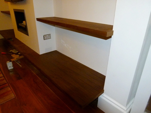 Upminster Walnut shelving